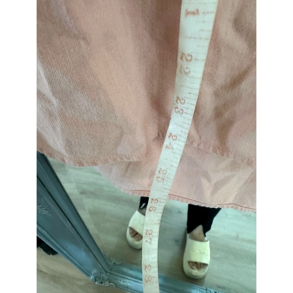 Uniqlo Womens Cotton Pink Soft Brushed Long Sleeve Button Down Shirt Old Money S - Picture 8 of 8